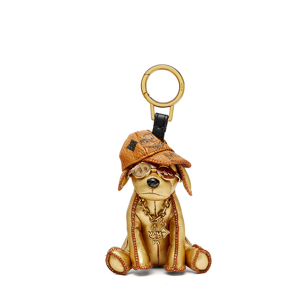 Mcm dog charm sale